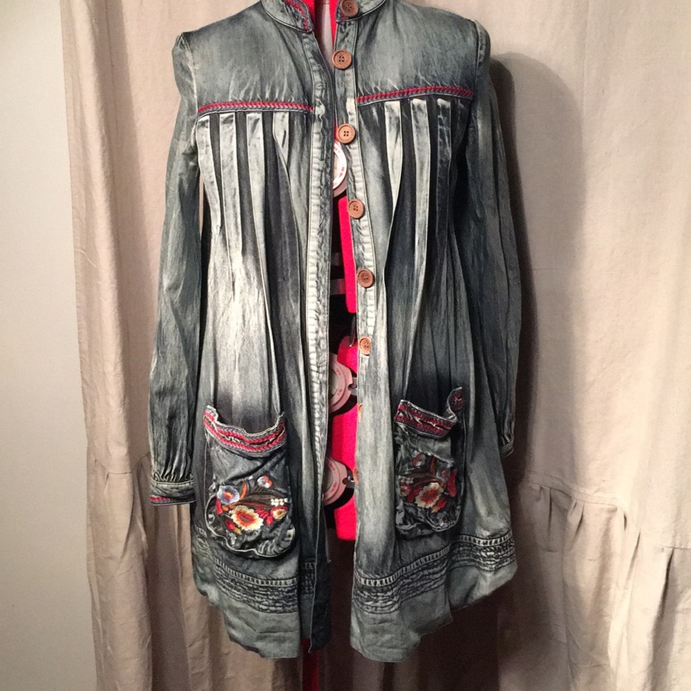 Denim Anthropologie Style Coat